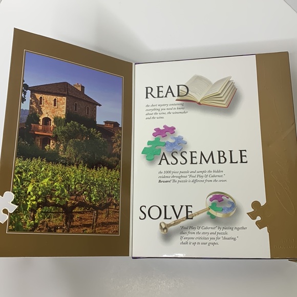 BePuzzled Classics | Foul Play & Cabernet | Mystery Jigsaw Puzzle 1000 Wine Game - Picture 5 of 7